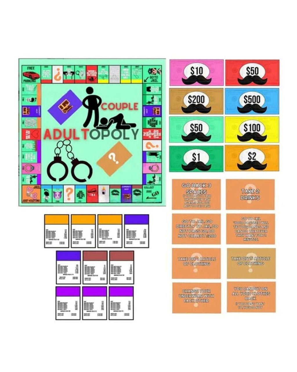Adultopoly™ The Ultimate Couple Board Game