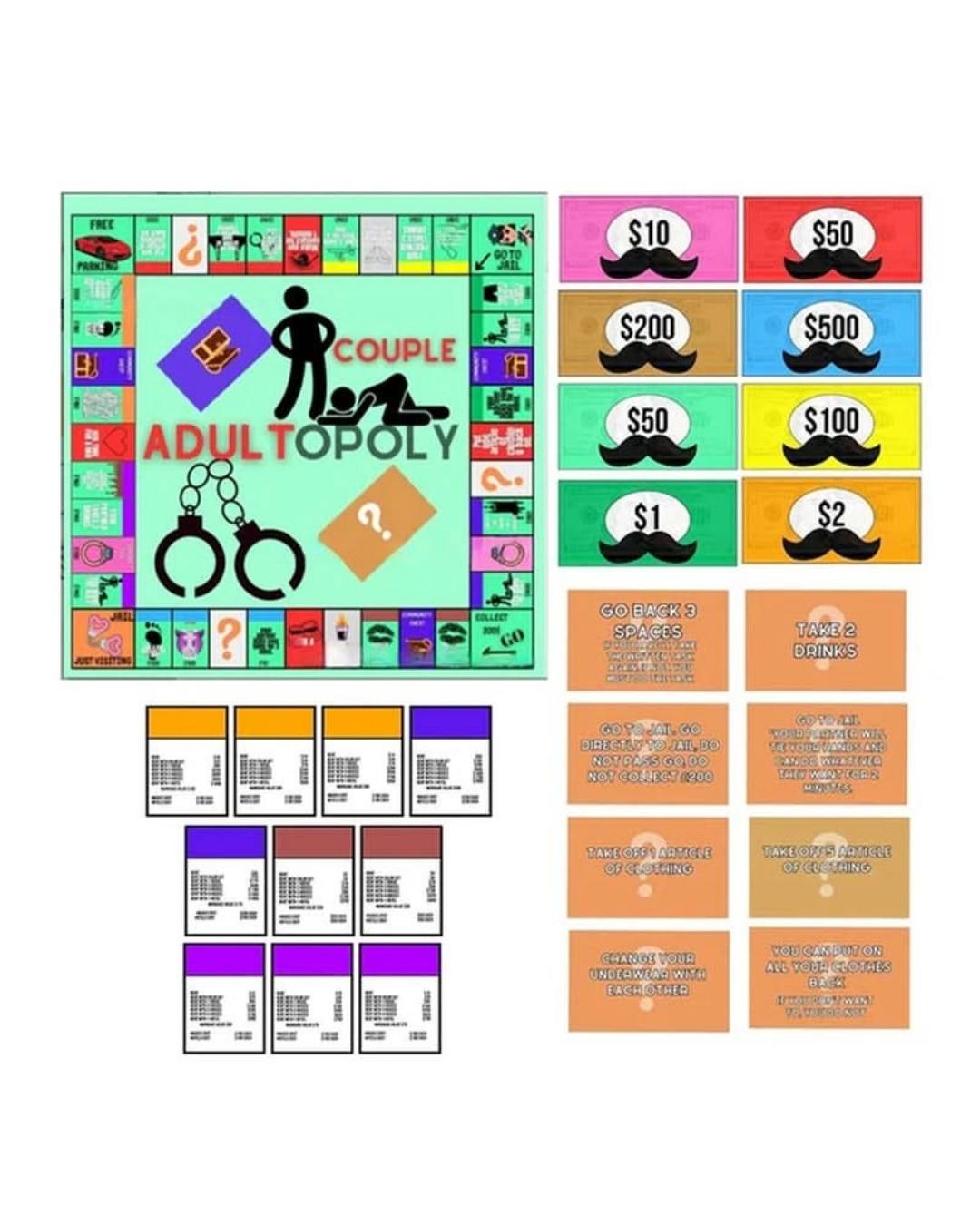 Adultopoly™ The Ultimate Couple Board Game