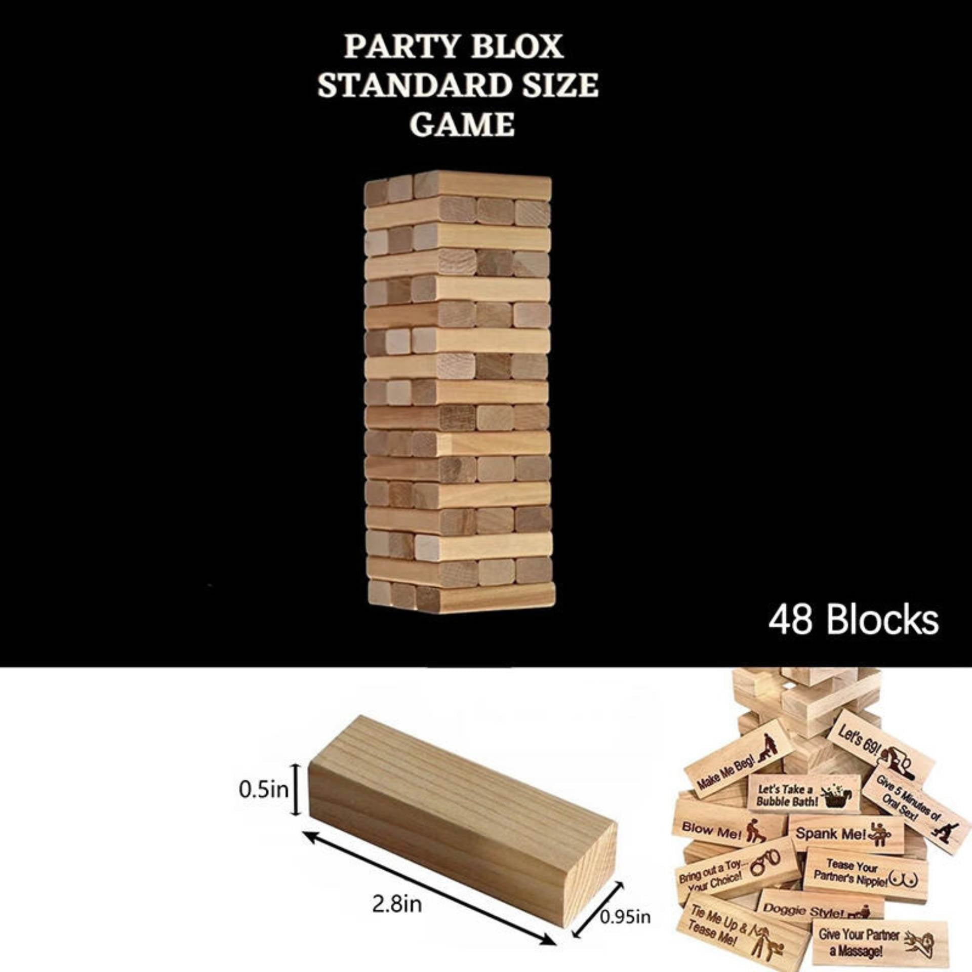 GlowStack™ Adult Couple Block Game