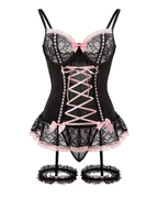 Midnight Whisper™ Teddy & Thigh Bands Set