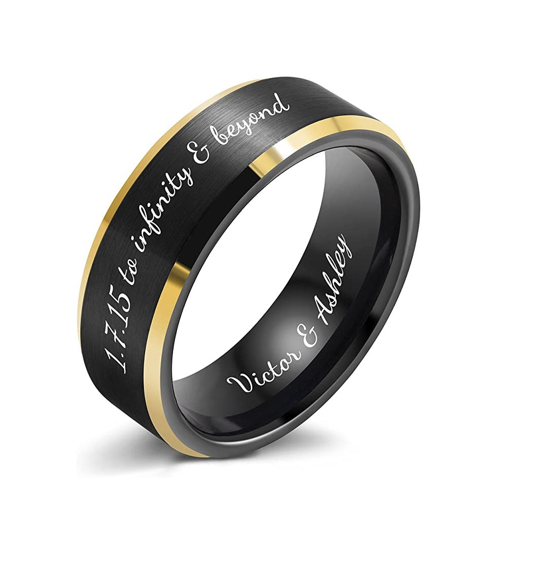 ENGRAVED PROMISE RING